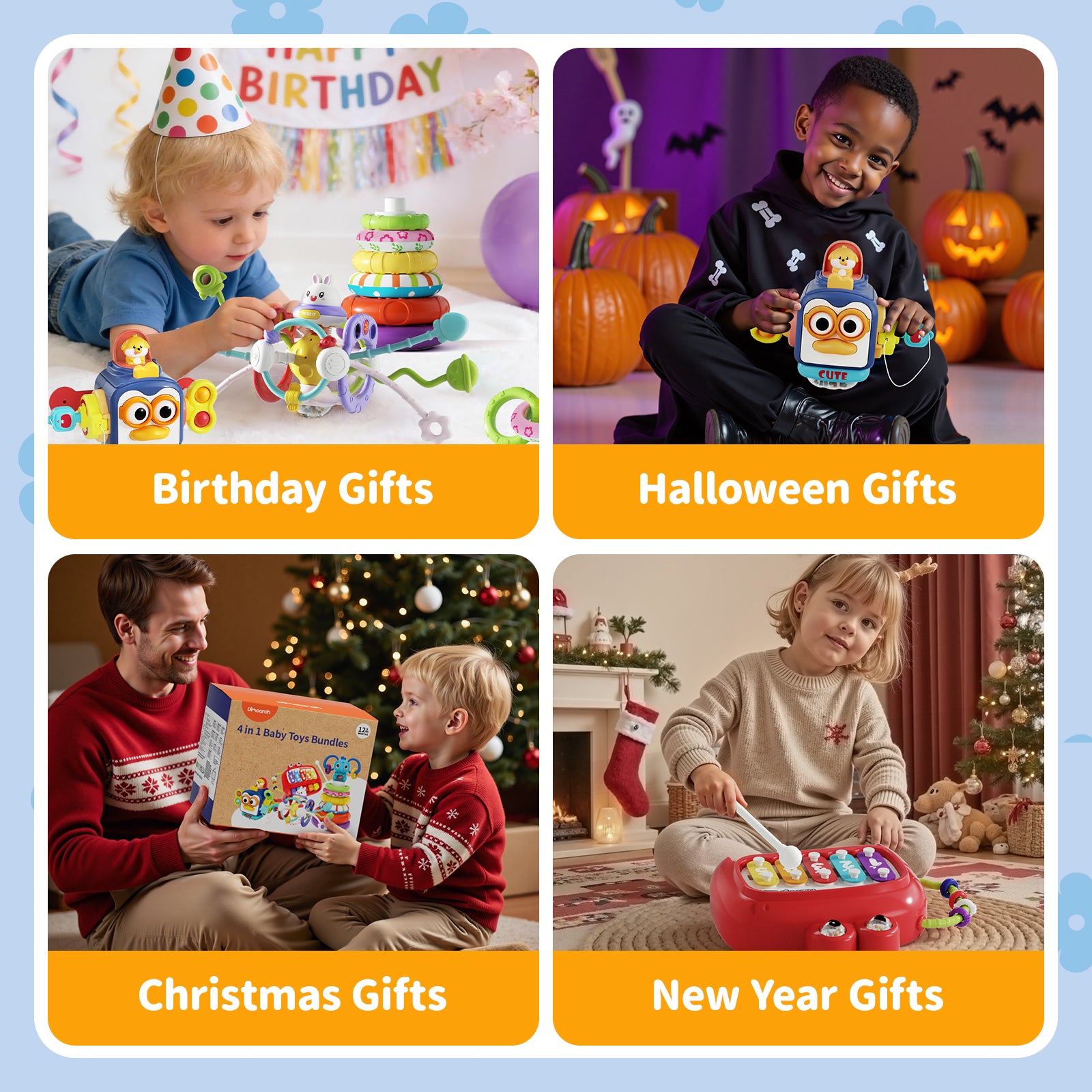 Dimoarch 4 in 1 Montessori Baby Toys