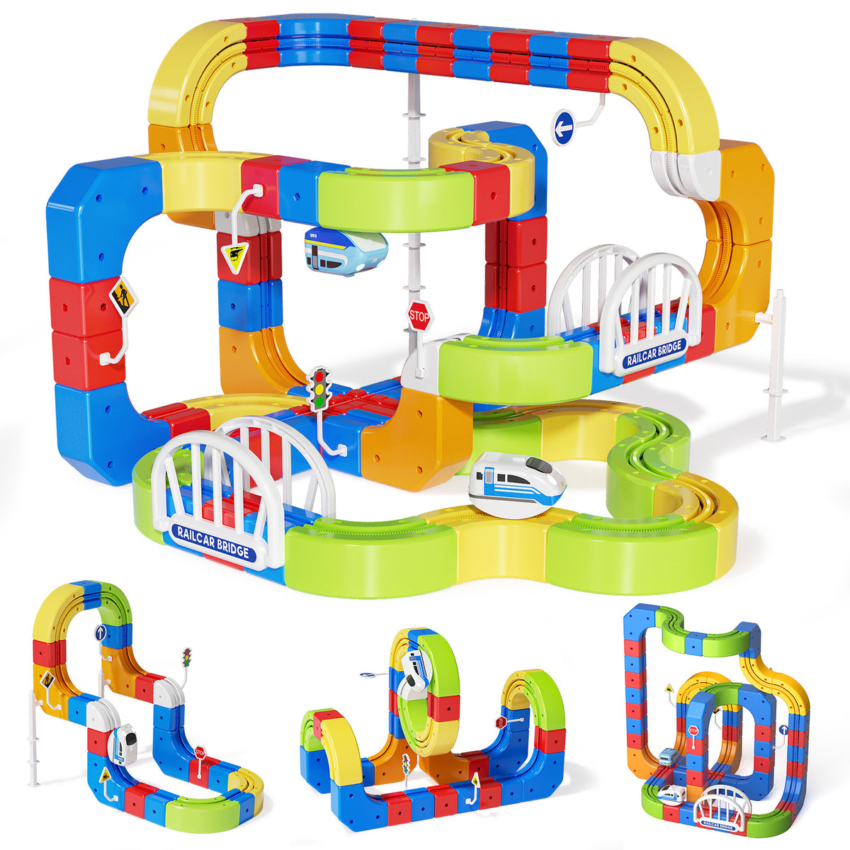 Dimoarch Electric Train Set for Kids 3-8 Years Old-172Pcs