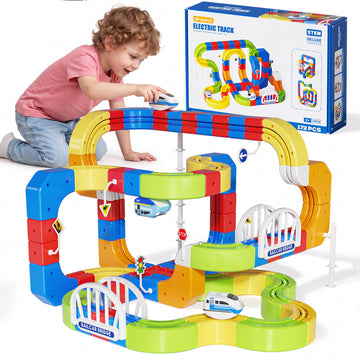 Dimoarch Electric Train Set for Kids 3-8 Years Old-172Pcs