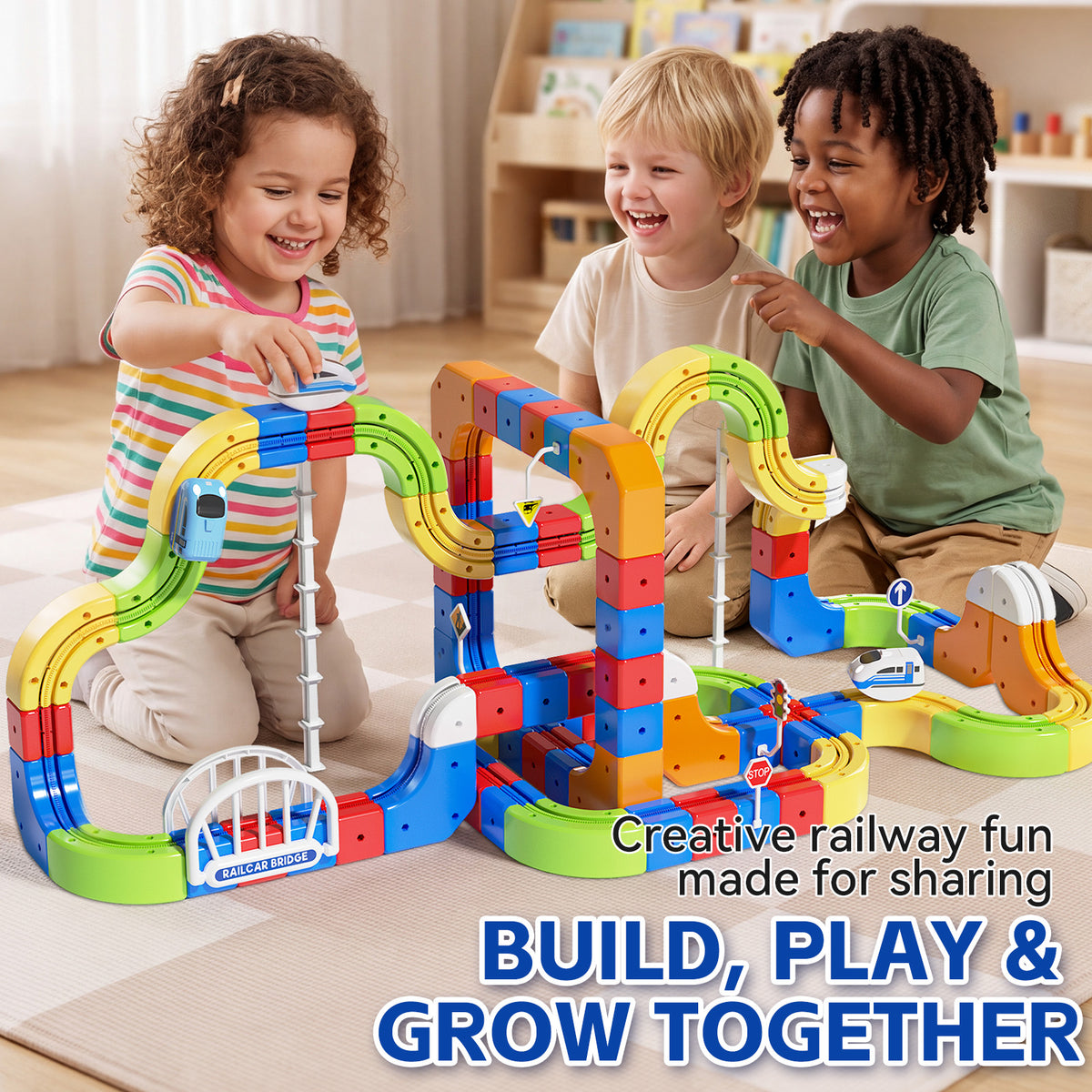 Dimoarch Electric Train Set for Kids 3-8 Years Old-172Pcs