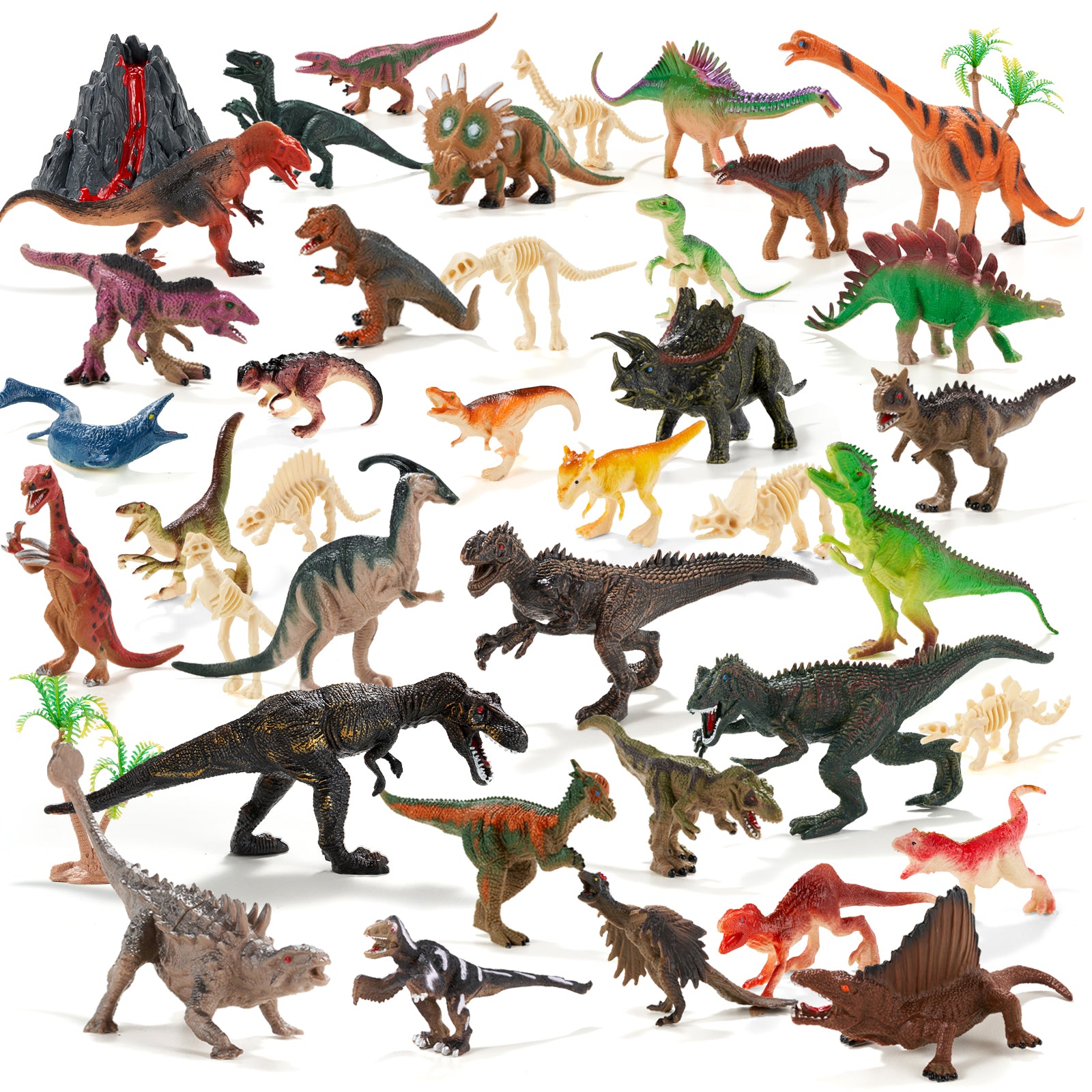 Dimoarch Dinosaur Toys for Kids 3-5, 79 PCS Dinosaur Toys Play Set