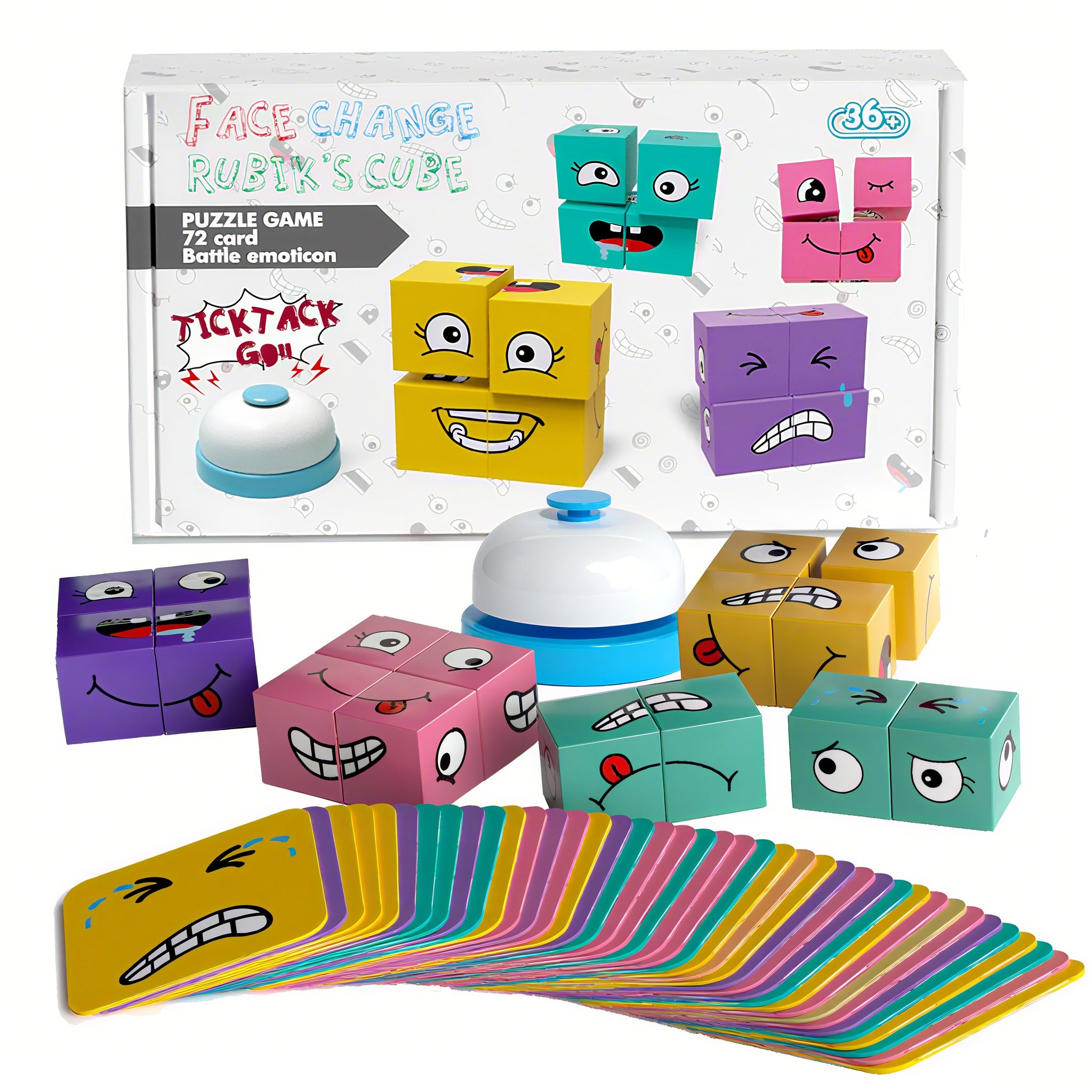 Dimoarch Face Changing Magic Cube Toys