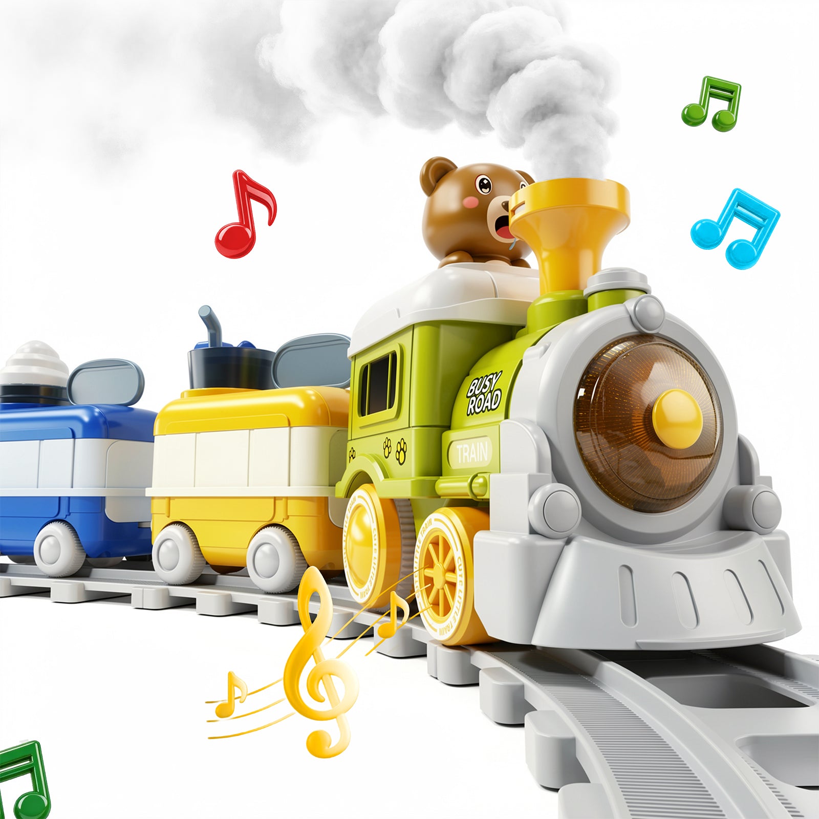 Dimoarch Electric Train Set for 2-4 Year Old Boy Girl