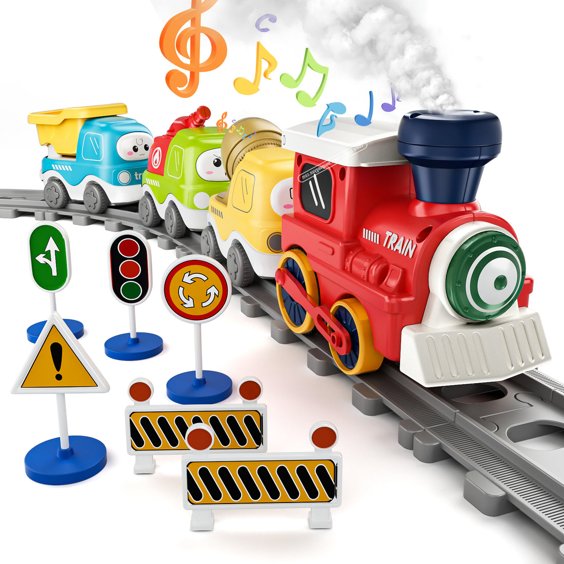 Dimoarch Electric Train Set for Toddlers & Kids