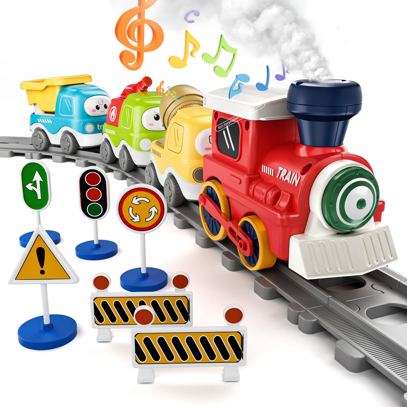 Dimoarch Electric Train Set for Toddlers & Kids