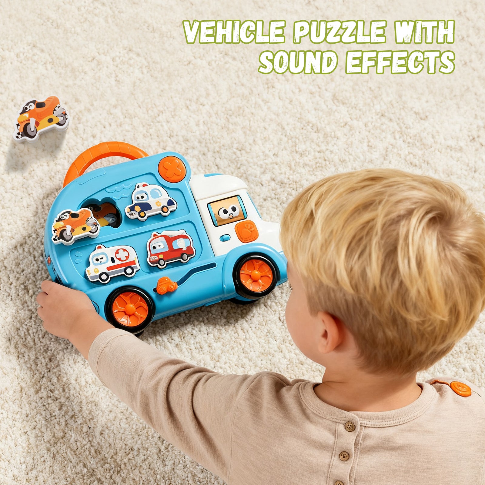 Dimoarch Puzzle Truck Toys for Kids Ages 2-5