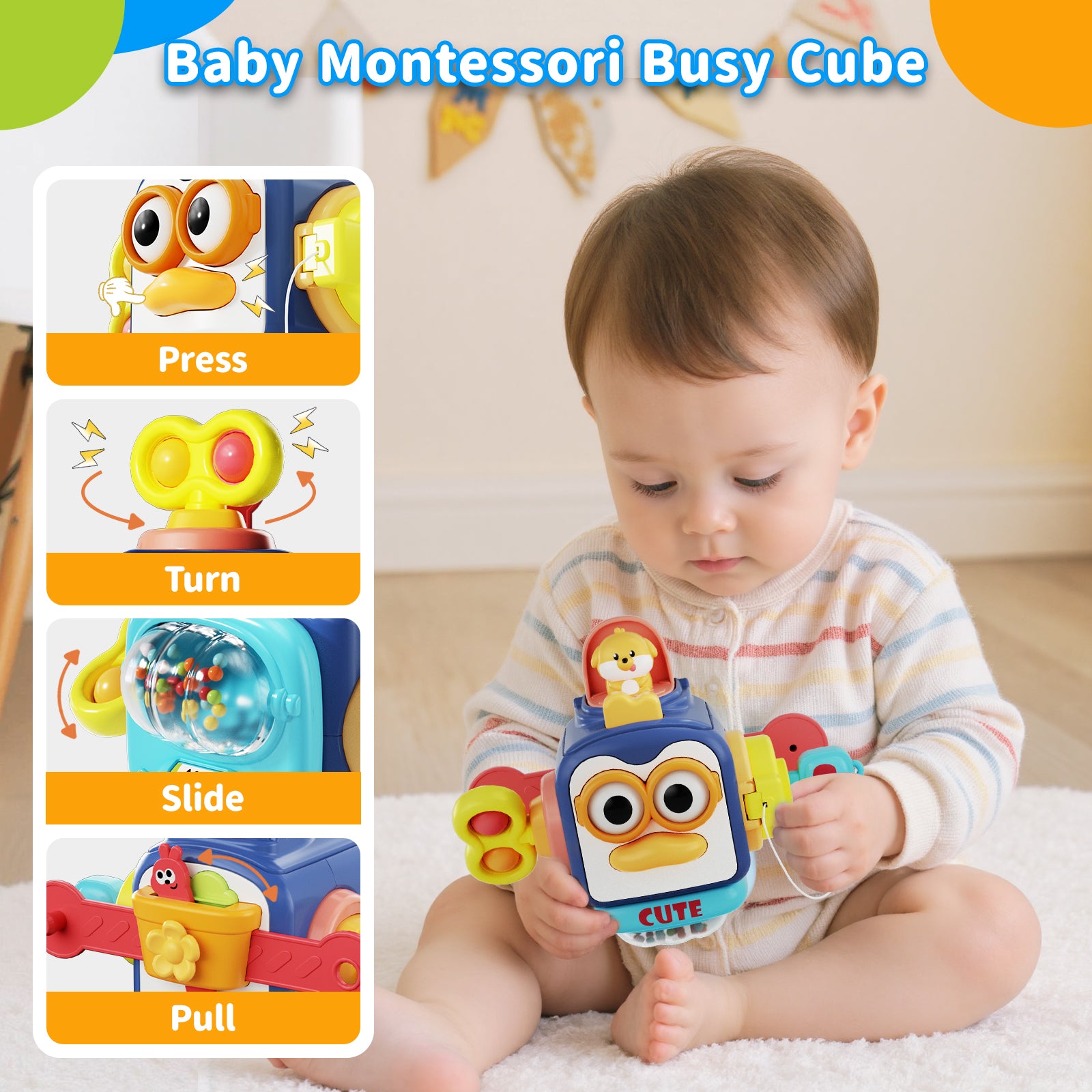 Dimoarch 4 in 1 Montessori Baby Toys