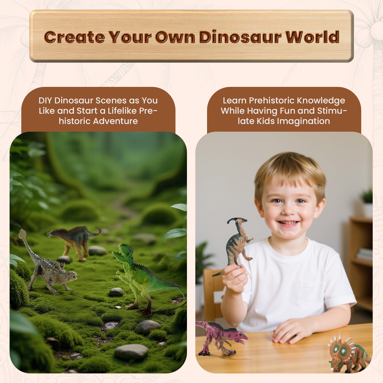 Dimoarch Dinosaur Toys for Kids 3-5, 79 PCS Dinosaur Toys Play Set