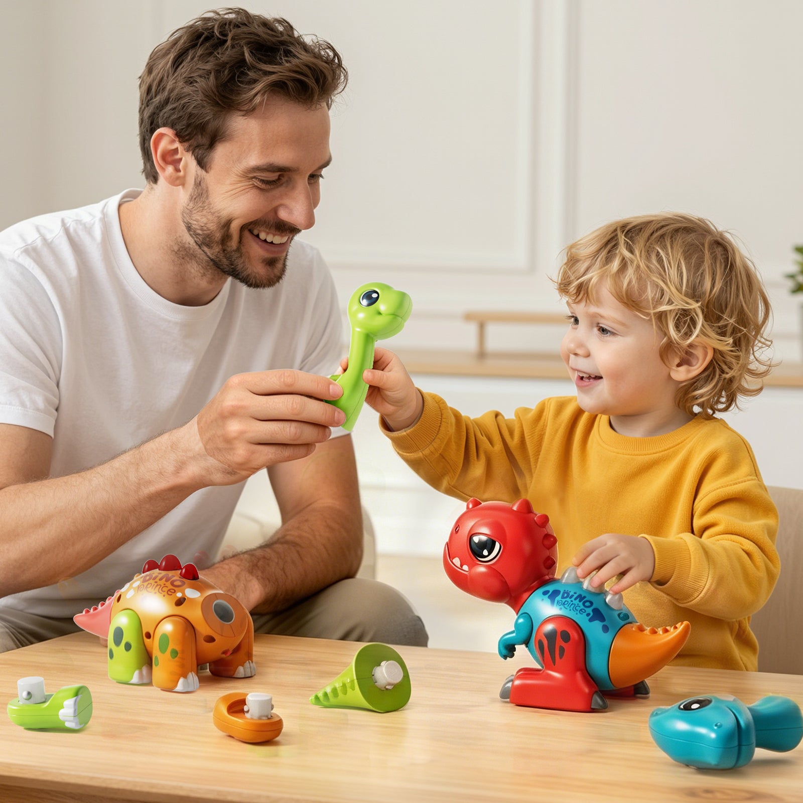 Dimoarch Toddler Assembly Dinosaur Toys for 1-3 Year Olds Boys Girls