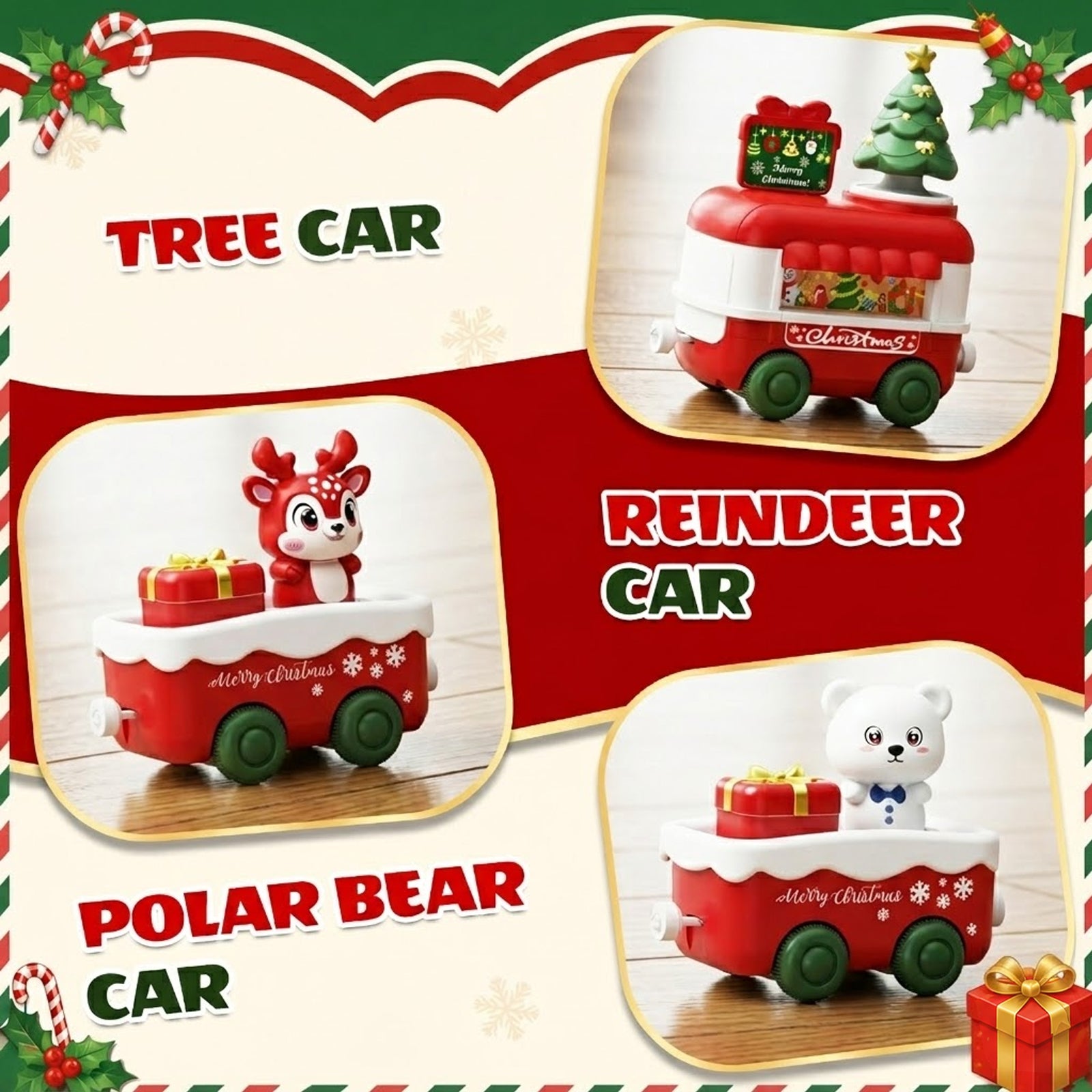 Dimoarch Christmas Train Set Toy for 2 3 4 Year old