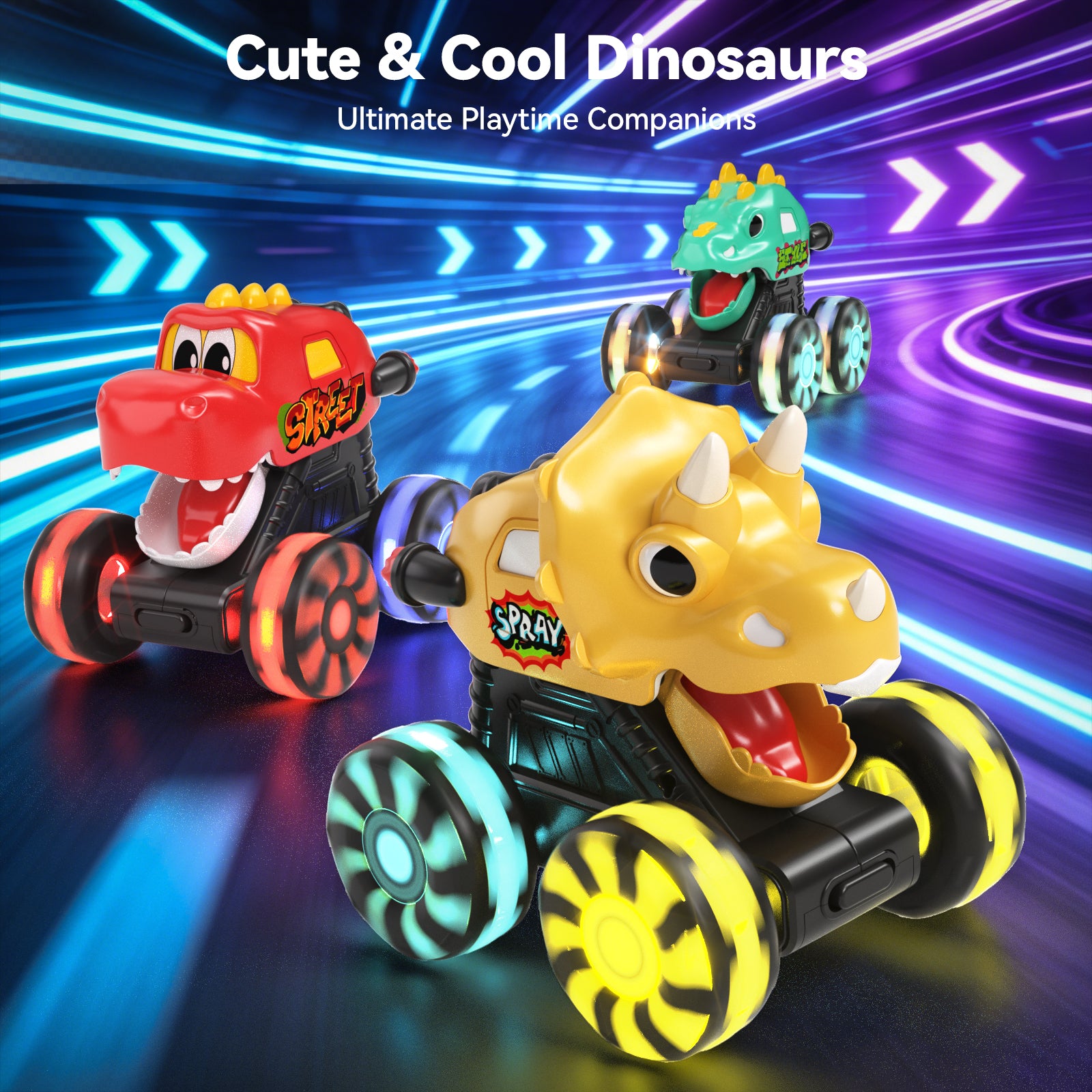 Dimoarch Dinosaur Monster Trucks for Toddlers