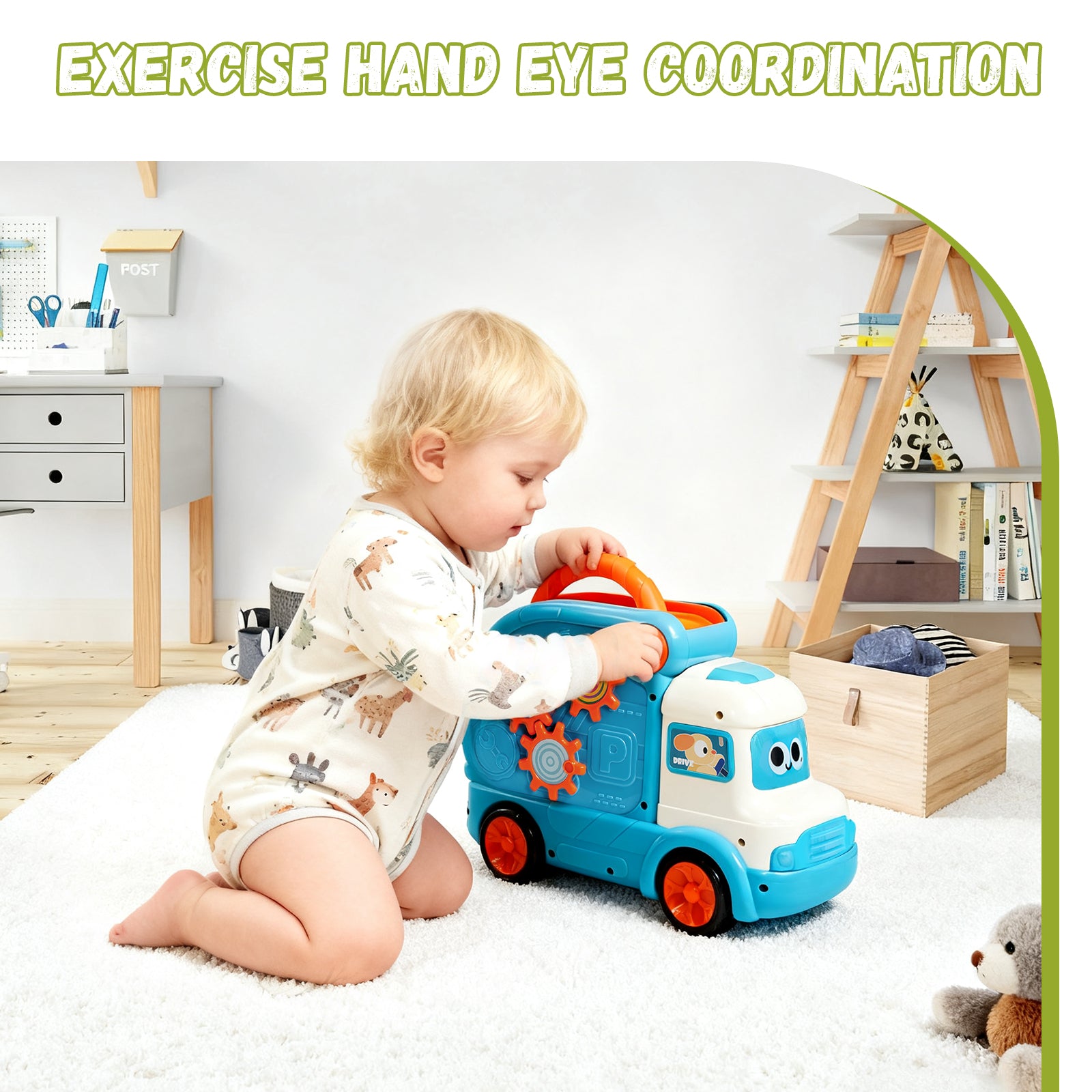 Dimoarch Puzzle Truck Toys for Kids Ages 2-5