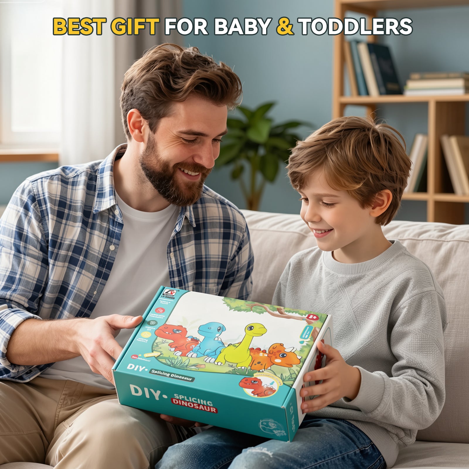 Dimoarch Toddler Assembly Dinosaur Toys for 1-3 Year Olds Boys Girls