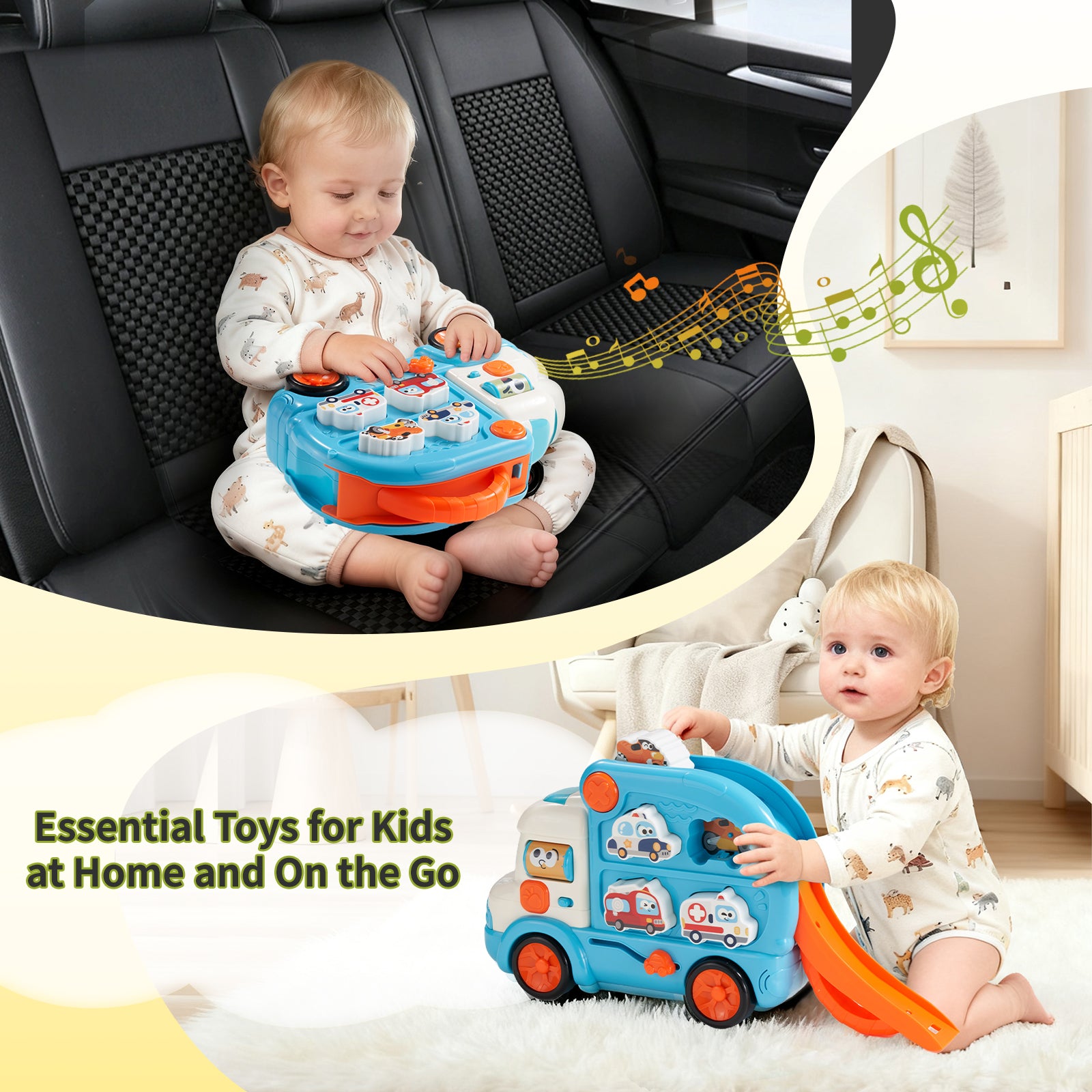 Dimoarch Puzzle Truck Toys for Kids Ages 2-5