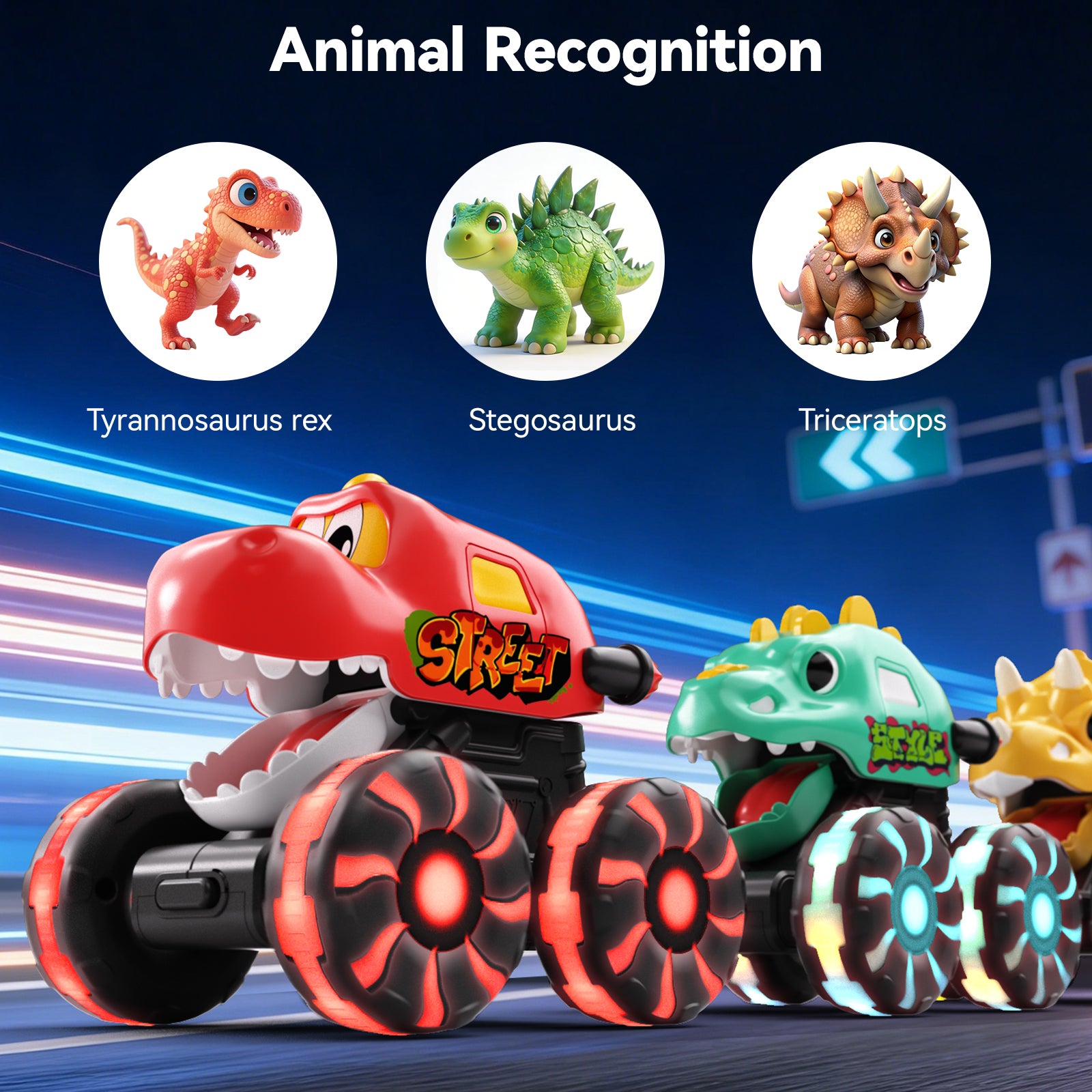 Dimoarch Dinosaur Monster Trucks for Toddlers
