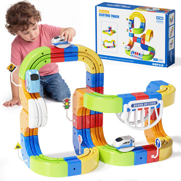 Dimoarch Electric Train Set for Kids 3-8 Years Old-96Pcs