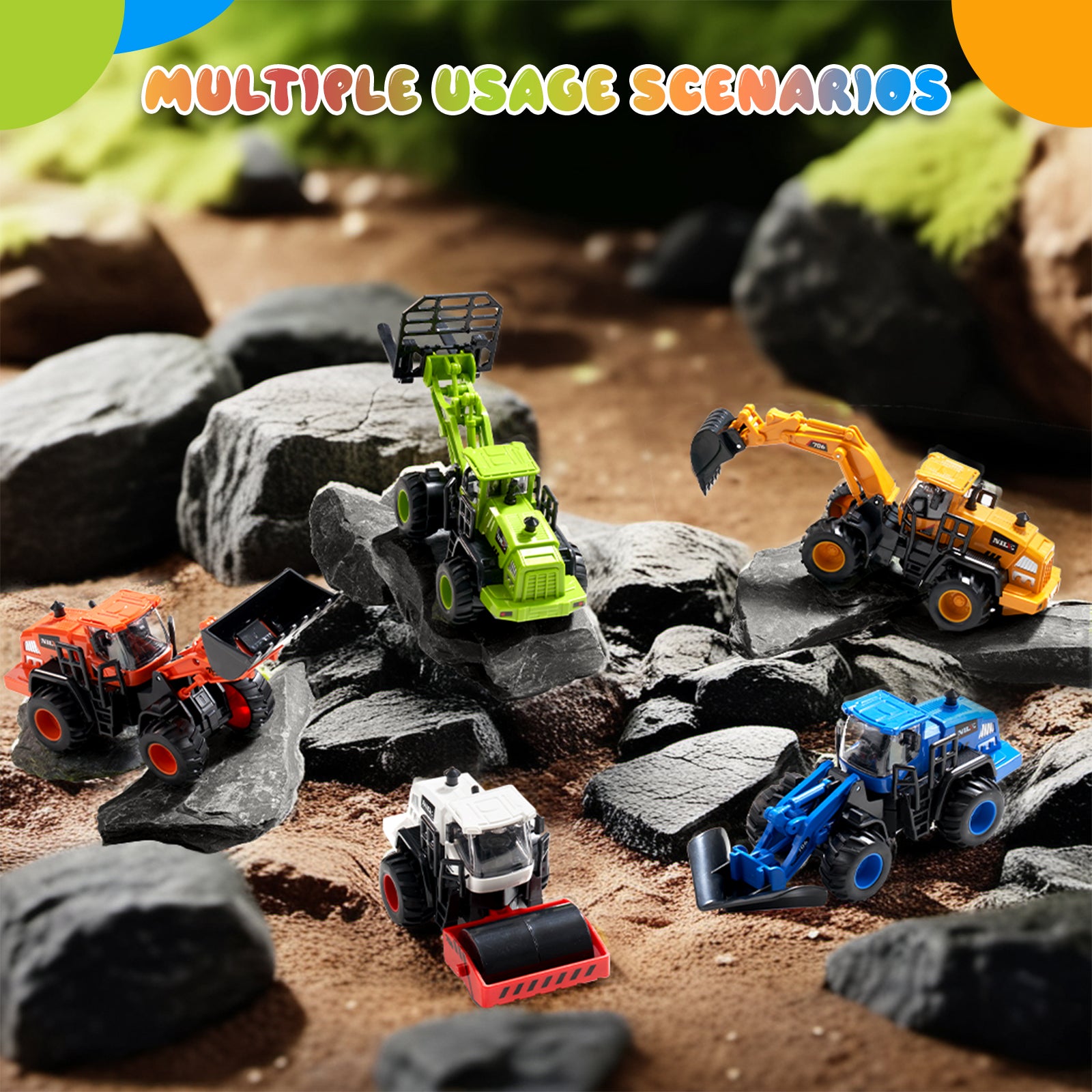 Dimoarch Construction Truck Toys for 3 4 5 6 7 8 Years Old Boys