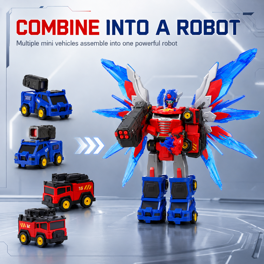 Dimoarch 6-in-1 Magnetic Transforming Robot Toys