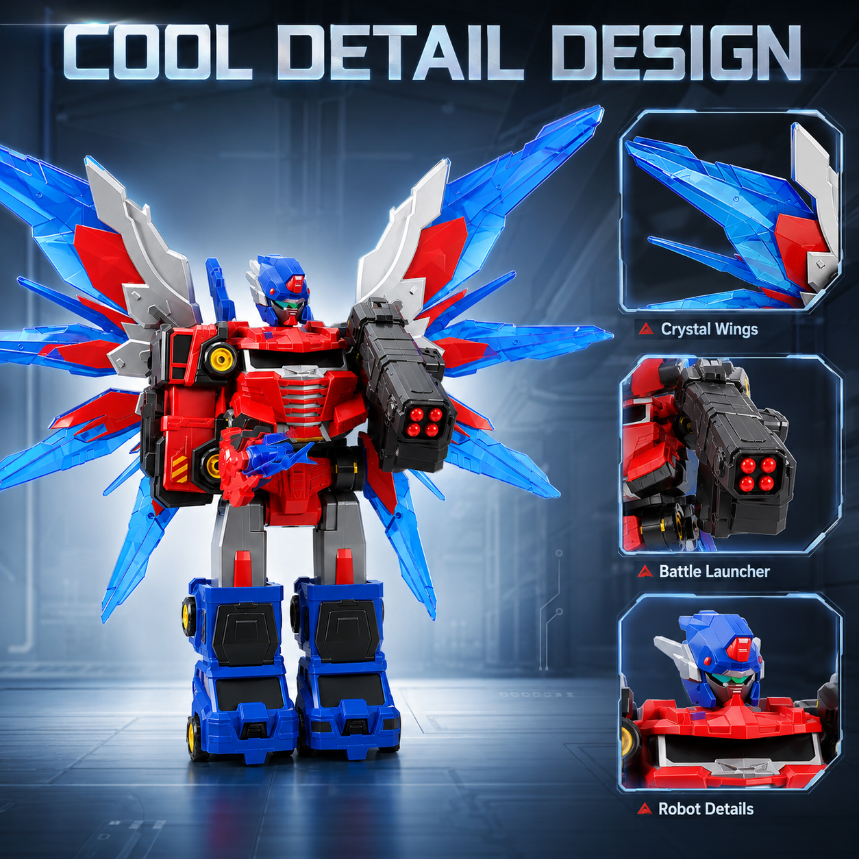 Dimoarch 6-in-1 Magnetic Transforming Robot Toys