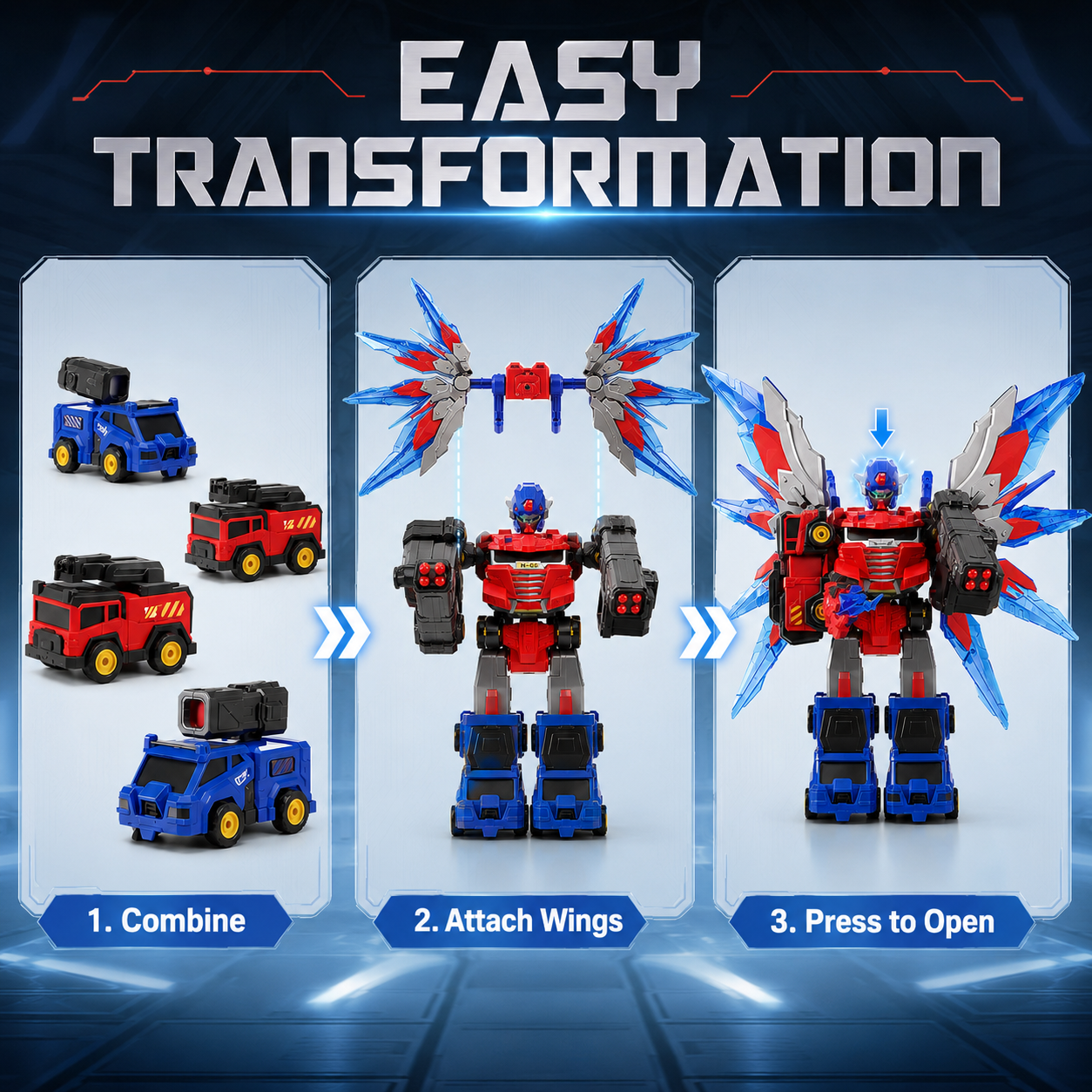 Dimoarch 6-in-1 Magnetic Transforming Robot Toys