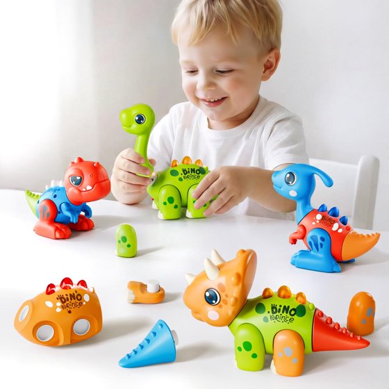 Dimoarch Toddler Assembly Dinosaur Toys for 1-3 Year Olds Boys Girls