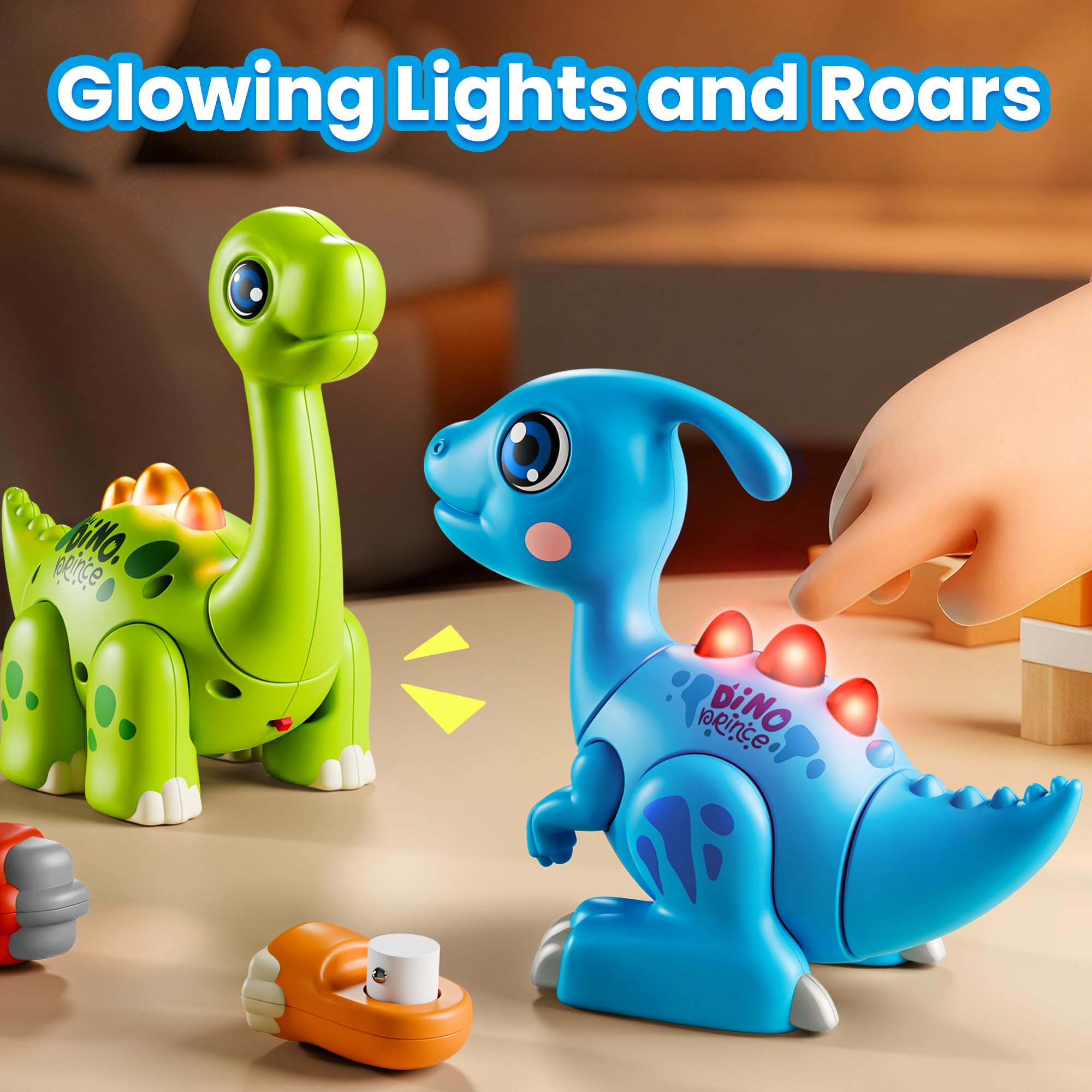 Dimoarch Toddler Assembly Dinosaur Toys for 1-3 Year Olds Boys Girls