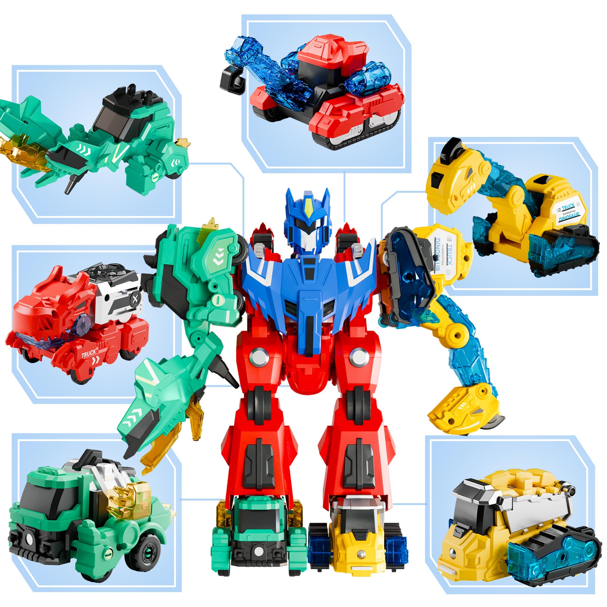 Dimoarch Kids Dinosaur Transforme Robot Toy for 3-8 Year Old Boy Girl