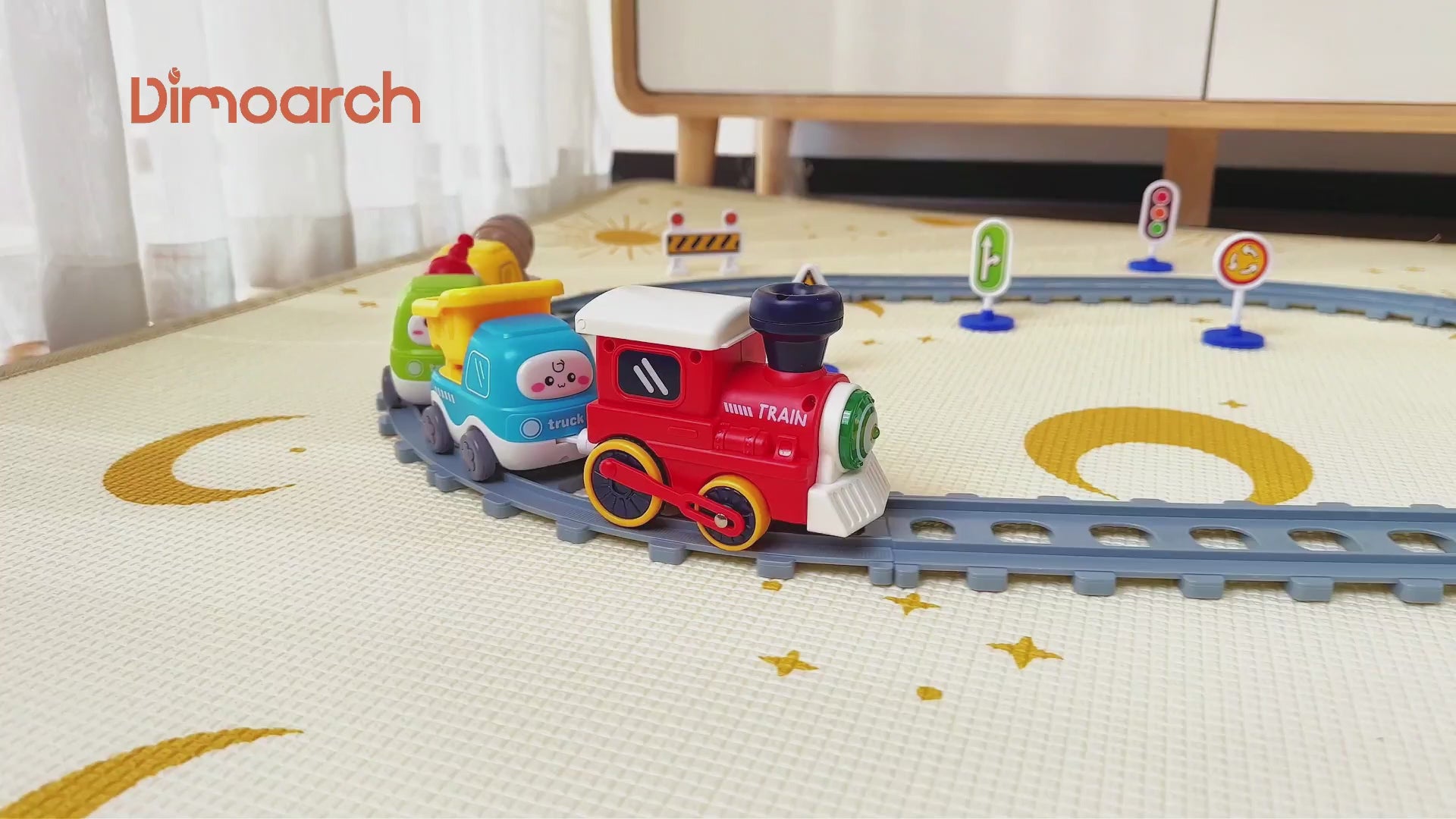 Dimoarch Electric Train Set for Toddlers & Kids